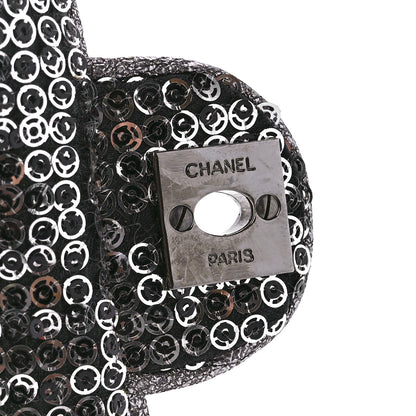 Chanel Sequin Micro Flap Dark Silver 7 of 13