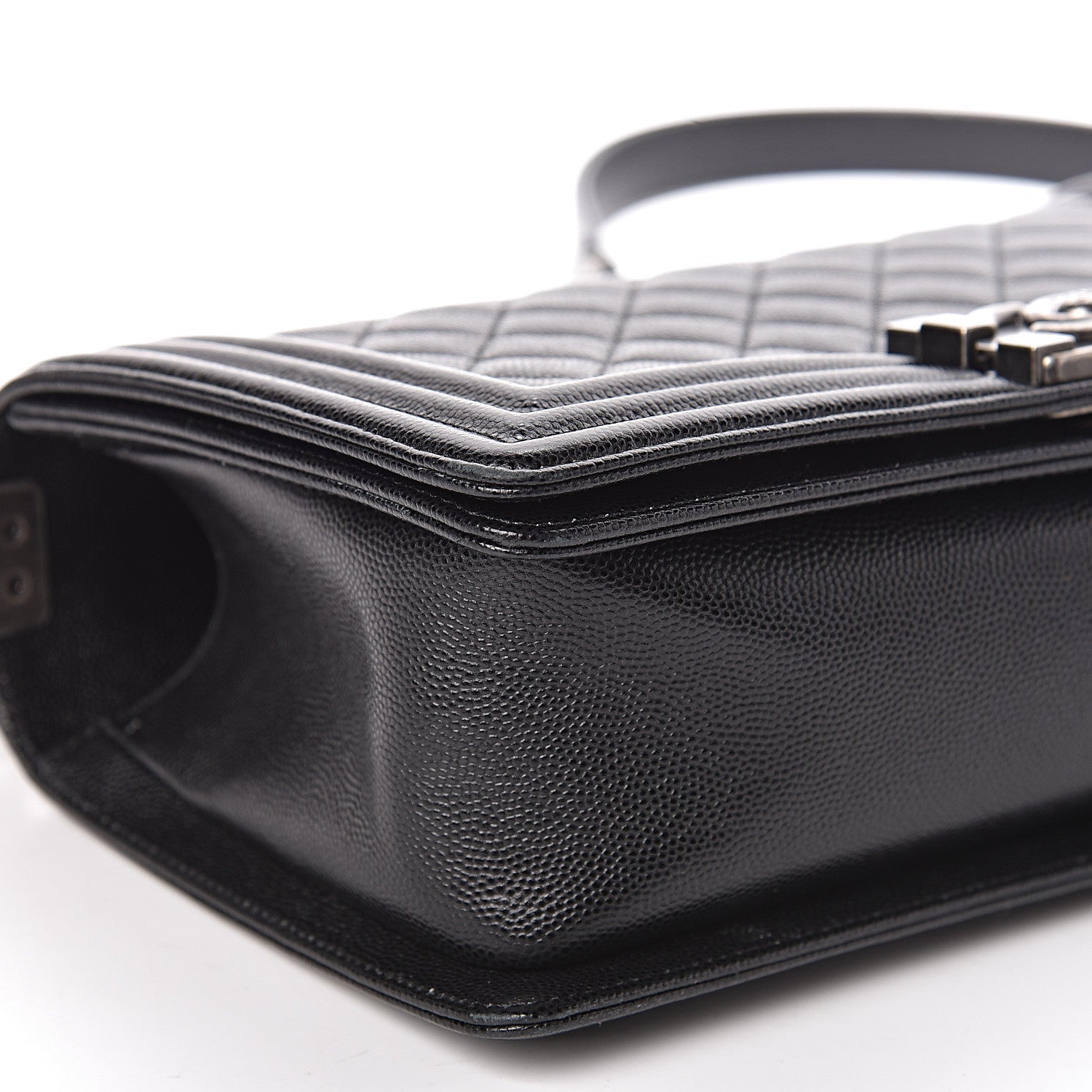 Chanel Caviar Quilted Medium Boy Flap Black 8 of 13