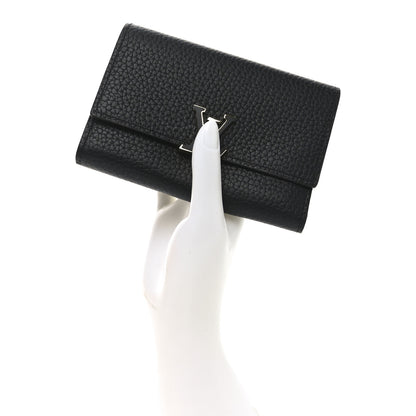 Louis Vuitton Taurillon Capucines Compact Wallet Black 2 of 7