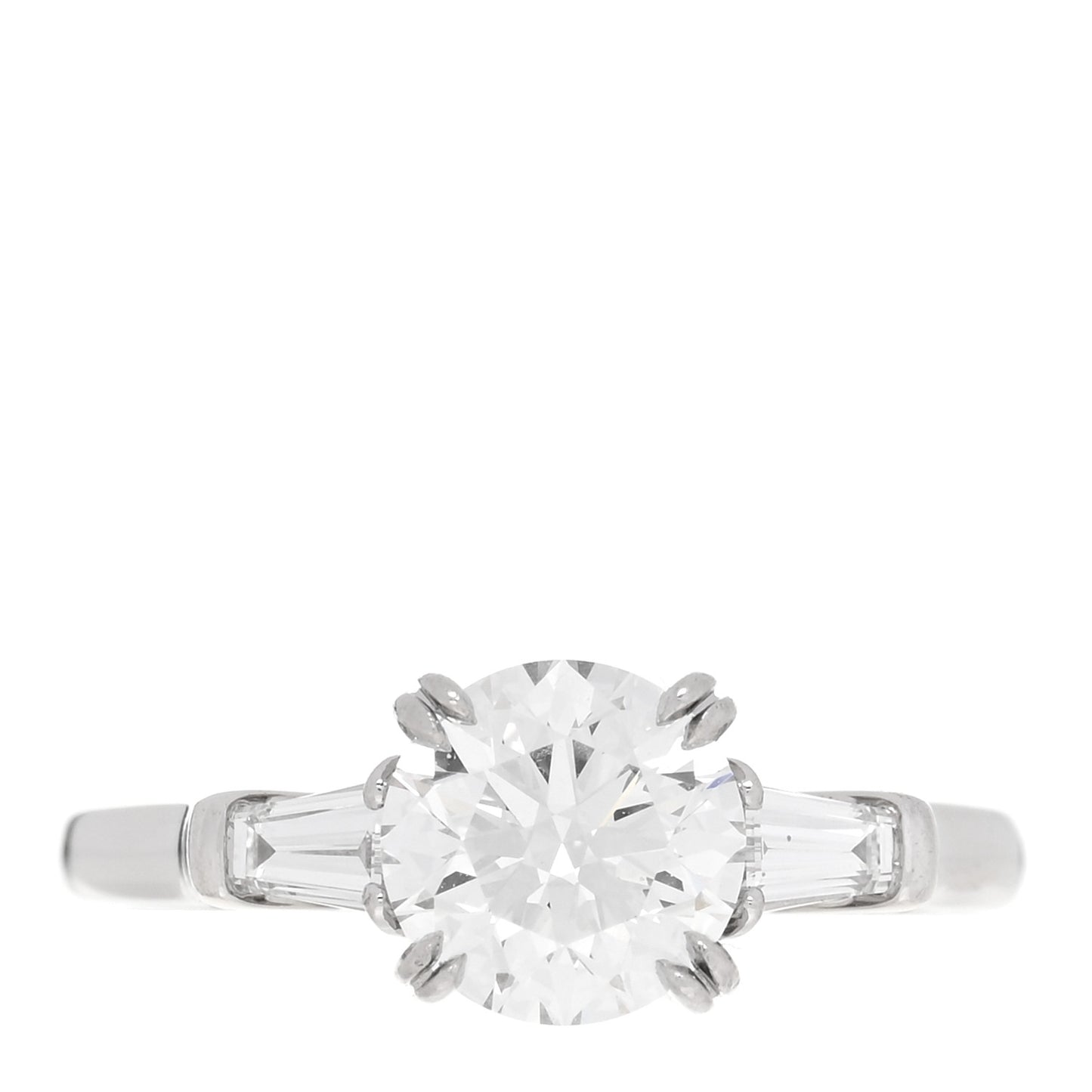 Platinum Diamond 1.40ct Classic Winston Round Brilliant Engagement Ring 51 5.75