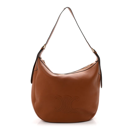 Celine Supple Calfskin Large Triomphe Heloise Shoulder Bag Tan 1 of 12