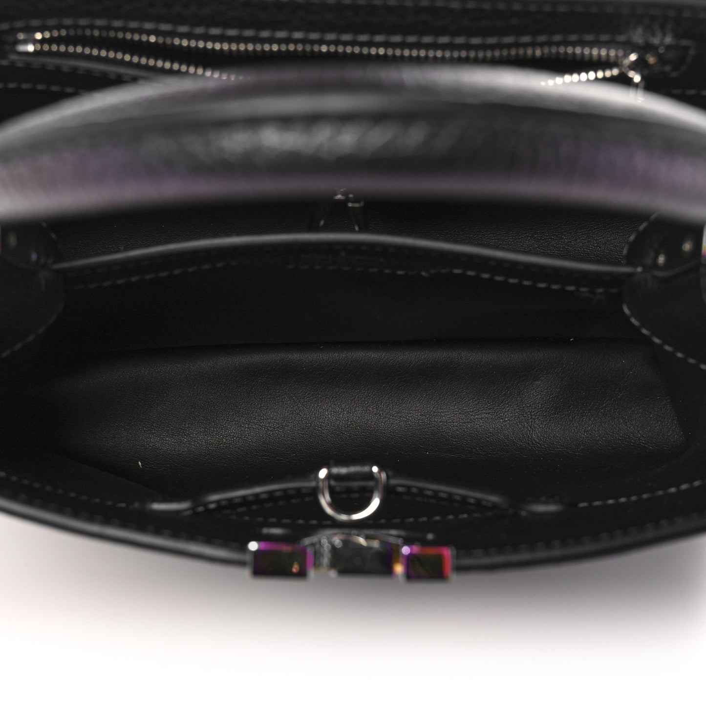 Taurillon Capucines BB Scarabeo Iridescent Black