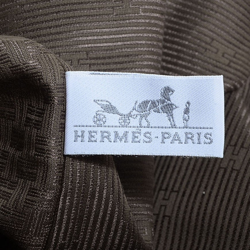 Hermes Jacquard Silk Cotton Faubourg King Duvet Taupe 4 of 5
