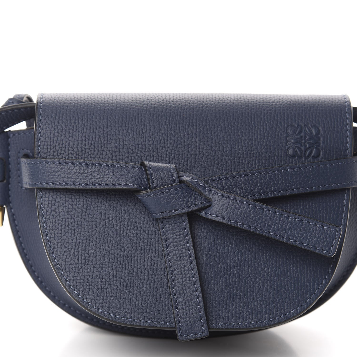 Loewe Pebble Grain Calfskin Mini Gate Dual Bag Ocean 9 of 9