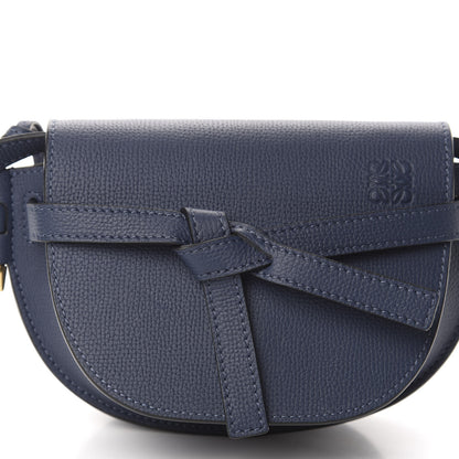 Loewe Pebble Grain Calfskin Mini Gate Dual Bag Ocean 9 of 9