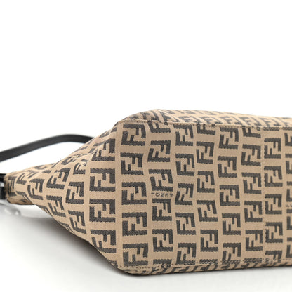 Fendi Zucchino Vitello Pochette Beige Black 9 of 14