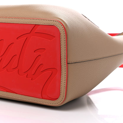 Christian Louboutin Calfskin Empire Large Cabarock Spikes Tote Fennec 8 of 11