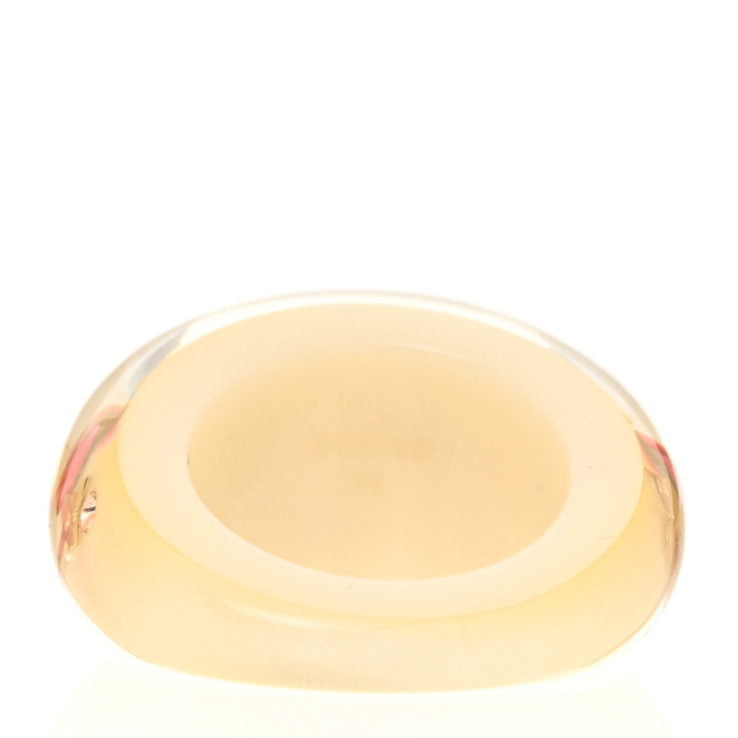 Resin Swarovski Crystal Inclusion Ring M White Pink