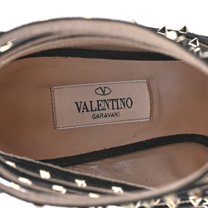 Valentino Garavani Suede Lovestud Caged 105mm Pumps 39 Black 7 of 8
