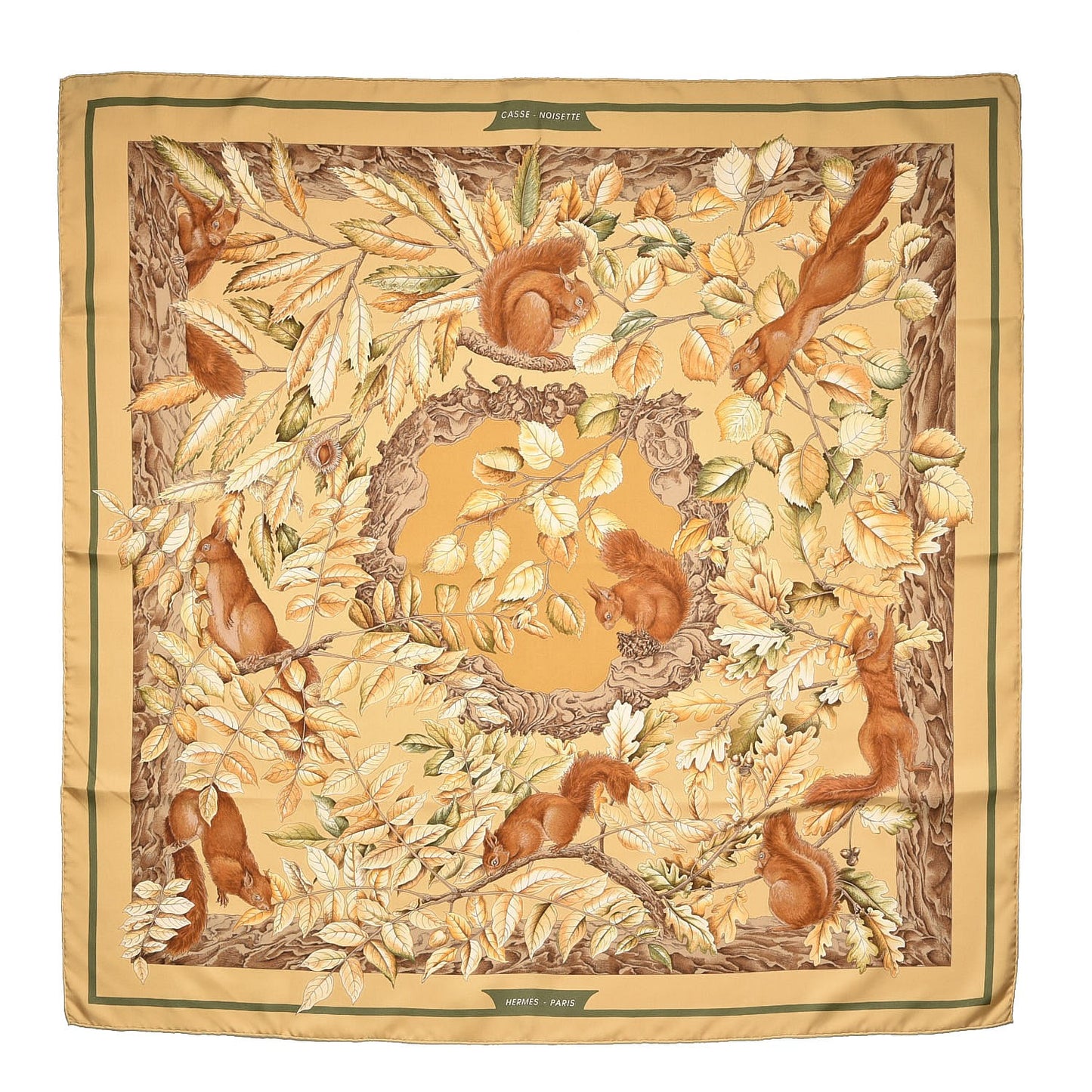 Silk Casse Noisette Scarf 90