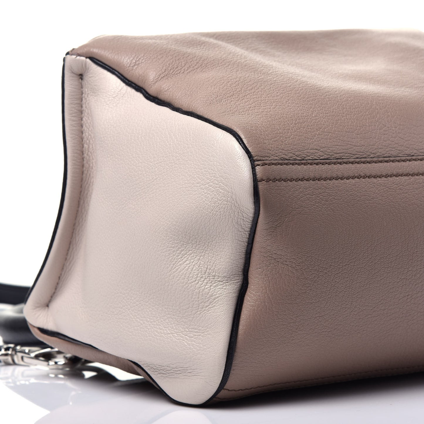 Sugar Goatskin Small Bi-Color Pandora Natural