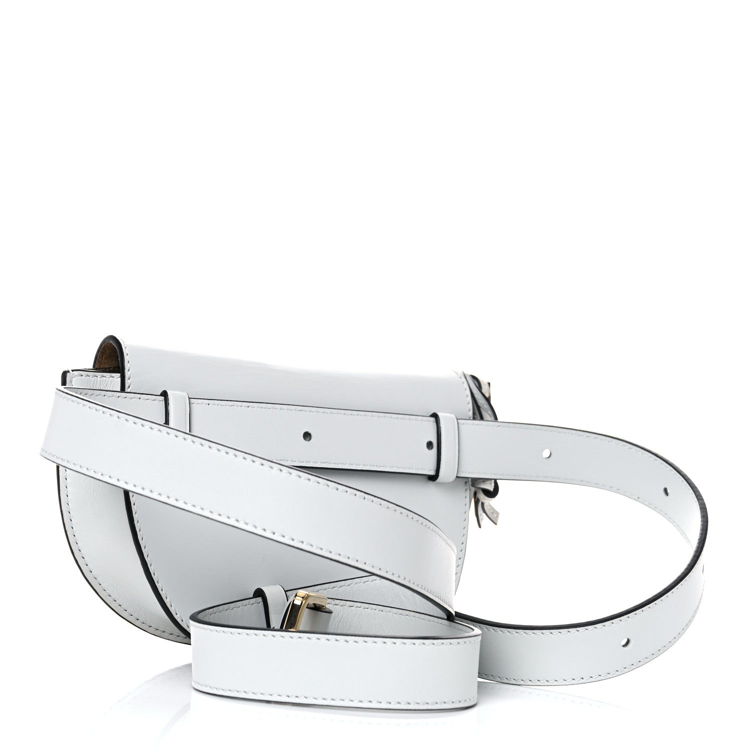 Loewe Calfskin Mini Gate Belt Bag White 2 of 9
