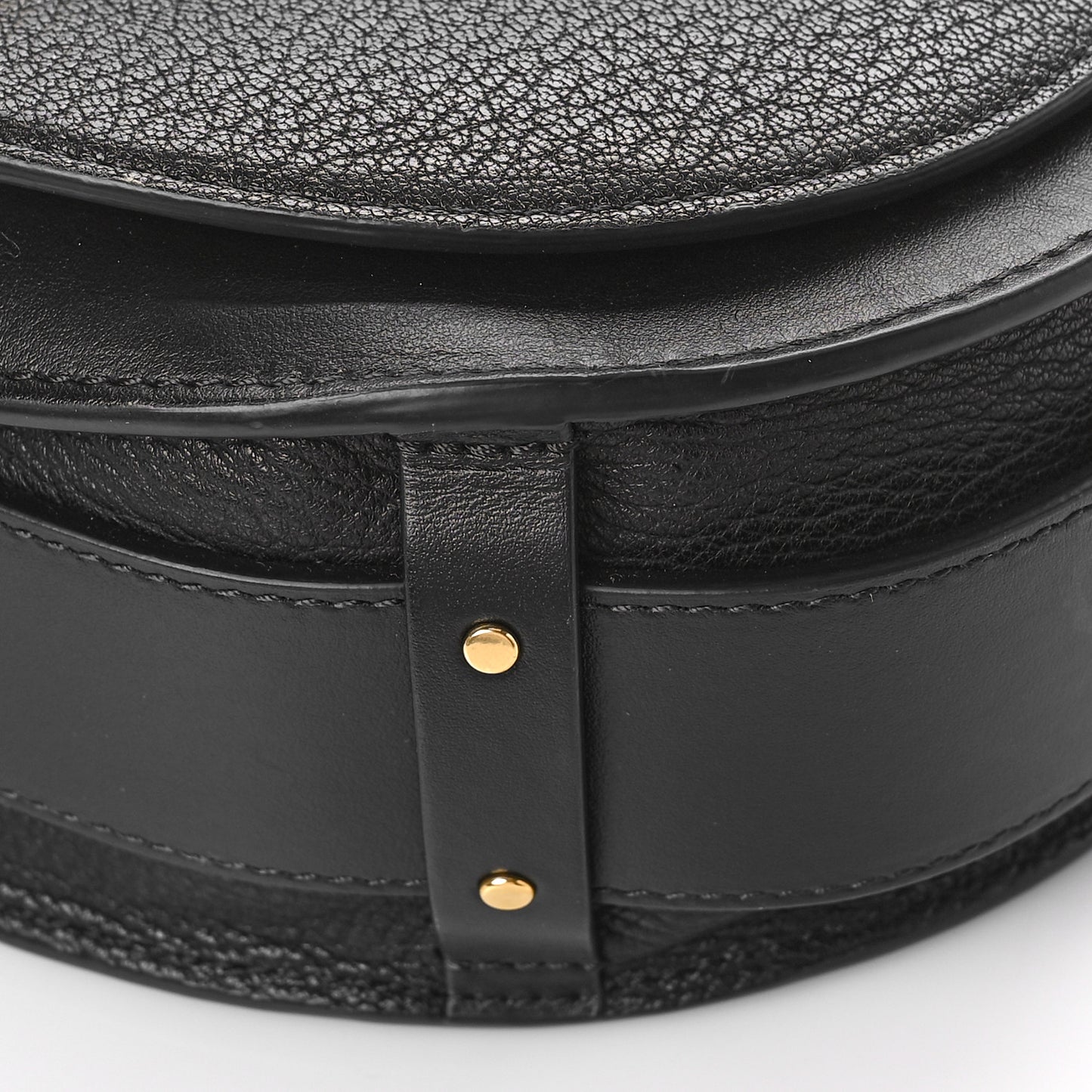 Grained Calfskin Large Tess Bag Black