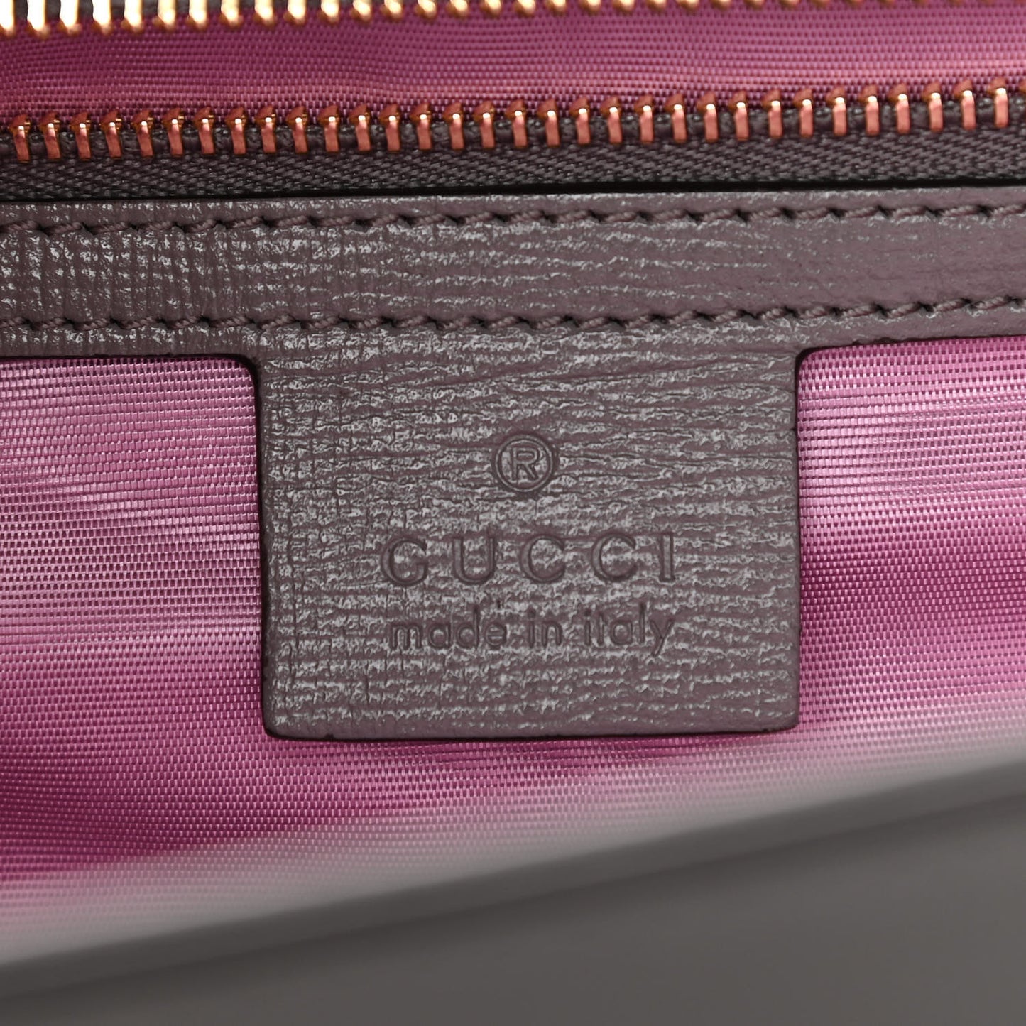 Textured Calfskin Medium Torchon GG Ring Shoulder Bag Grey