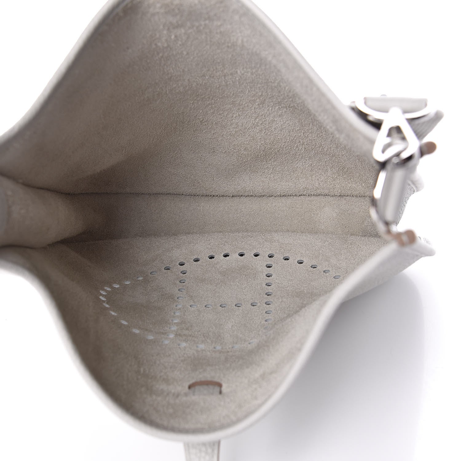 Hermes Taurillon Clemence Evelyne III PM Gris Perle 5 of 10