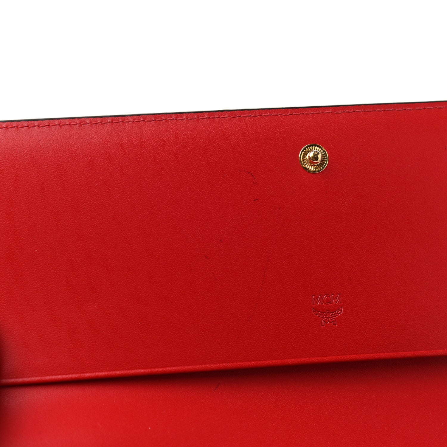 MCM Visetos Continental Flap Wallet Cognac Red 8 of 8