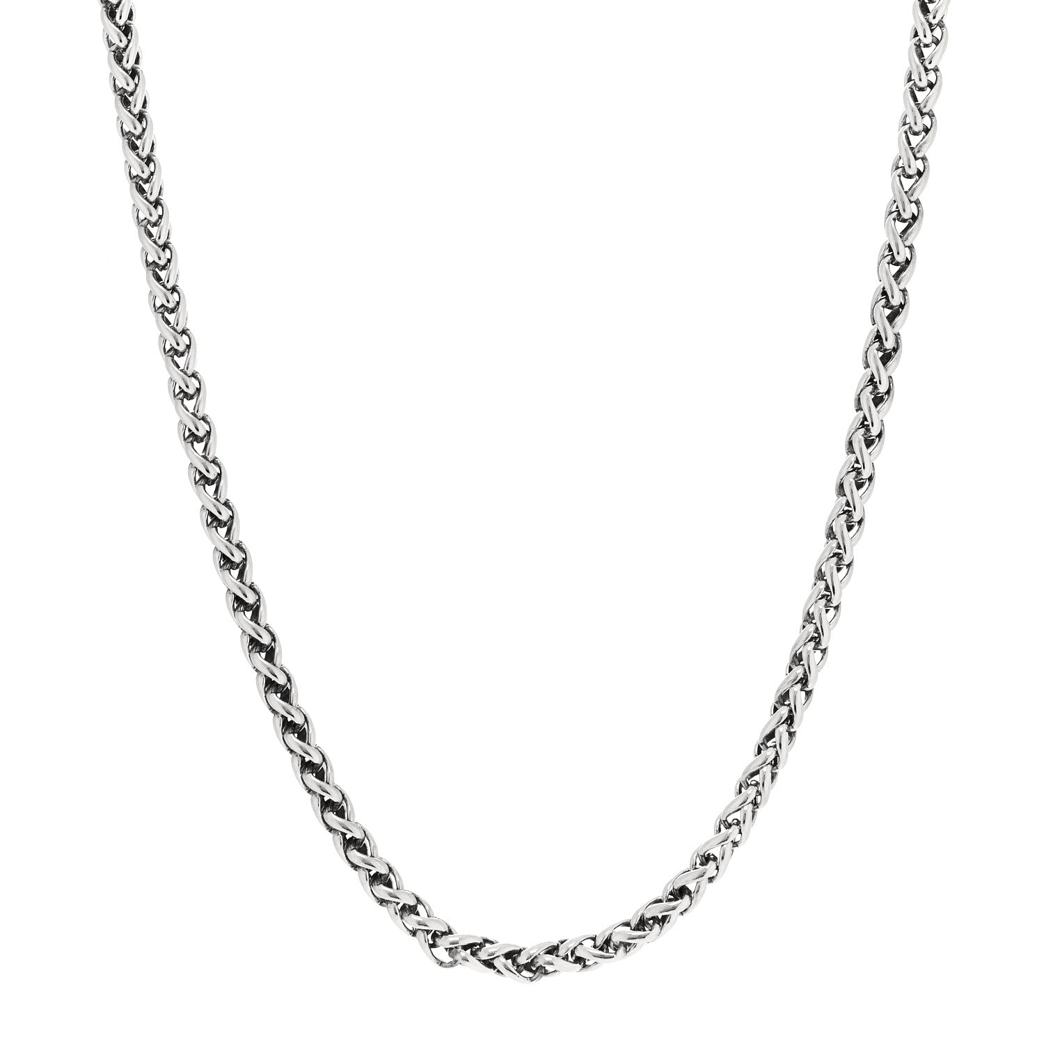 David Yurman Sterling Silver 4mm Wheat Chain Necklace 1 of 5