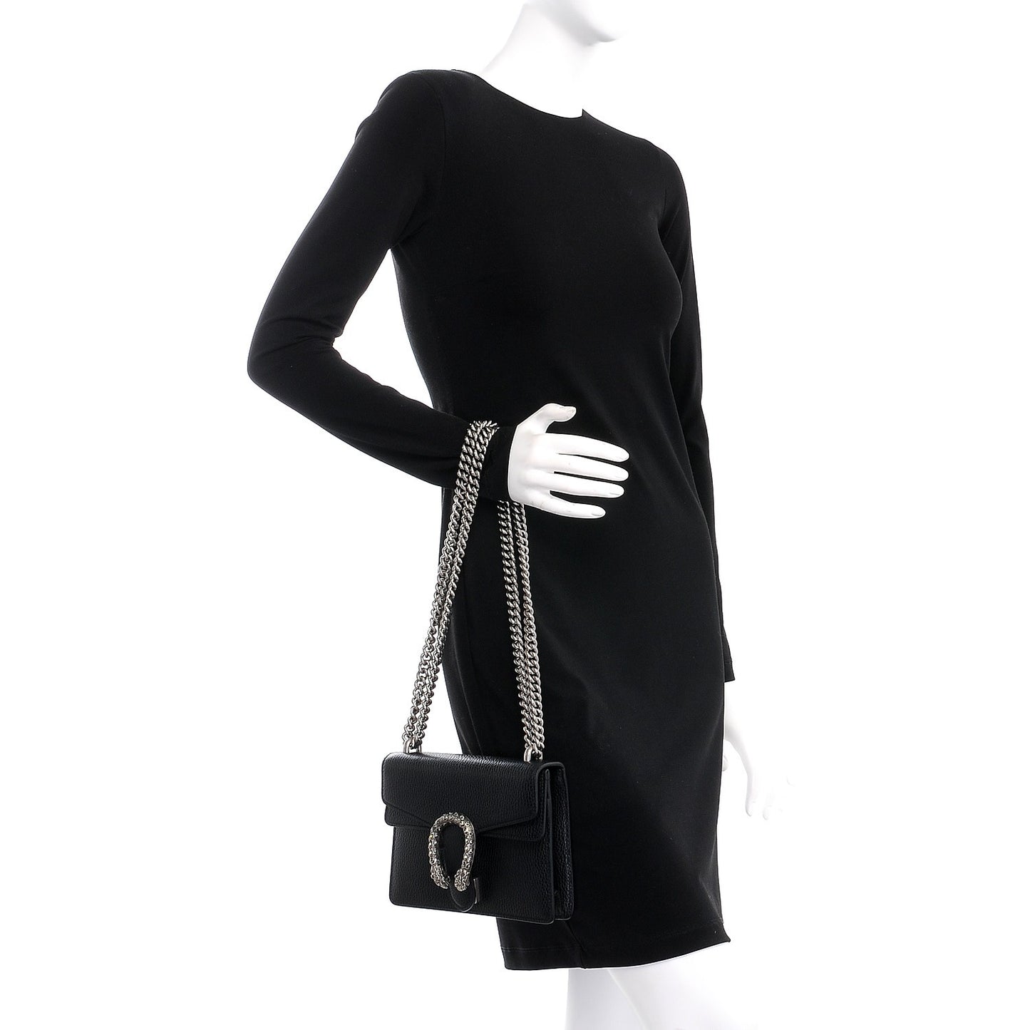 Calfskin Mini Dionysus Shoulder Bag Black