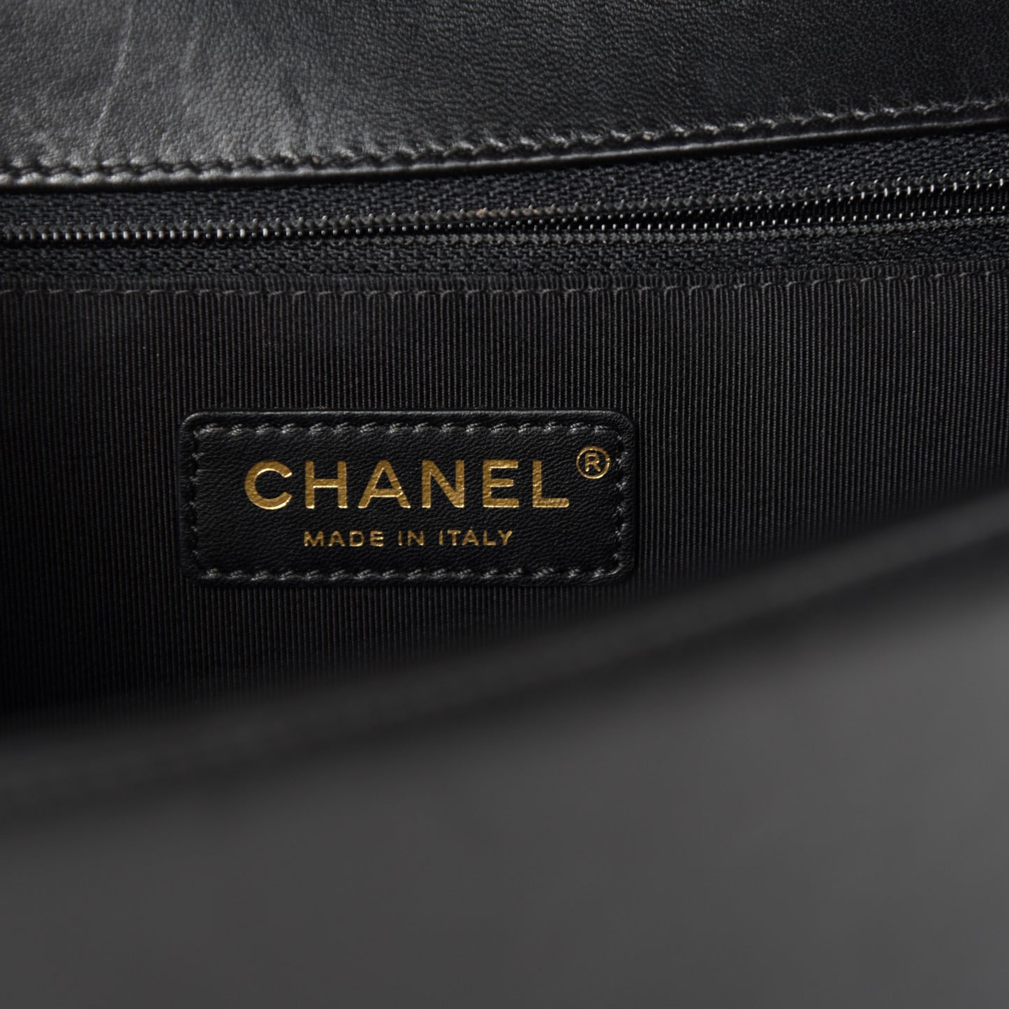 Lambskin Quilted New Medium Boy Flap Black