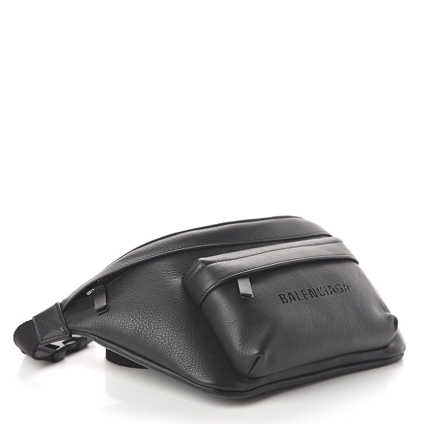 Smooth Calfskin Logo Large Everyday Beltpack Black