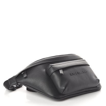 Balenciaga Smooth Calfskin Logo Large Everyday Beltpack Black 3 of 8