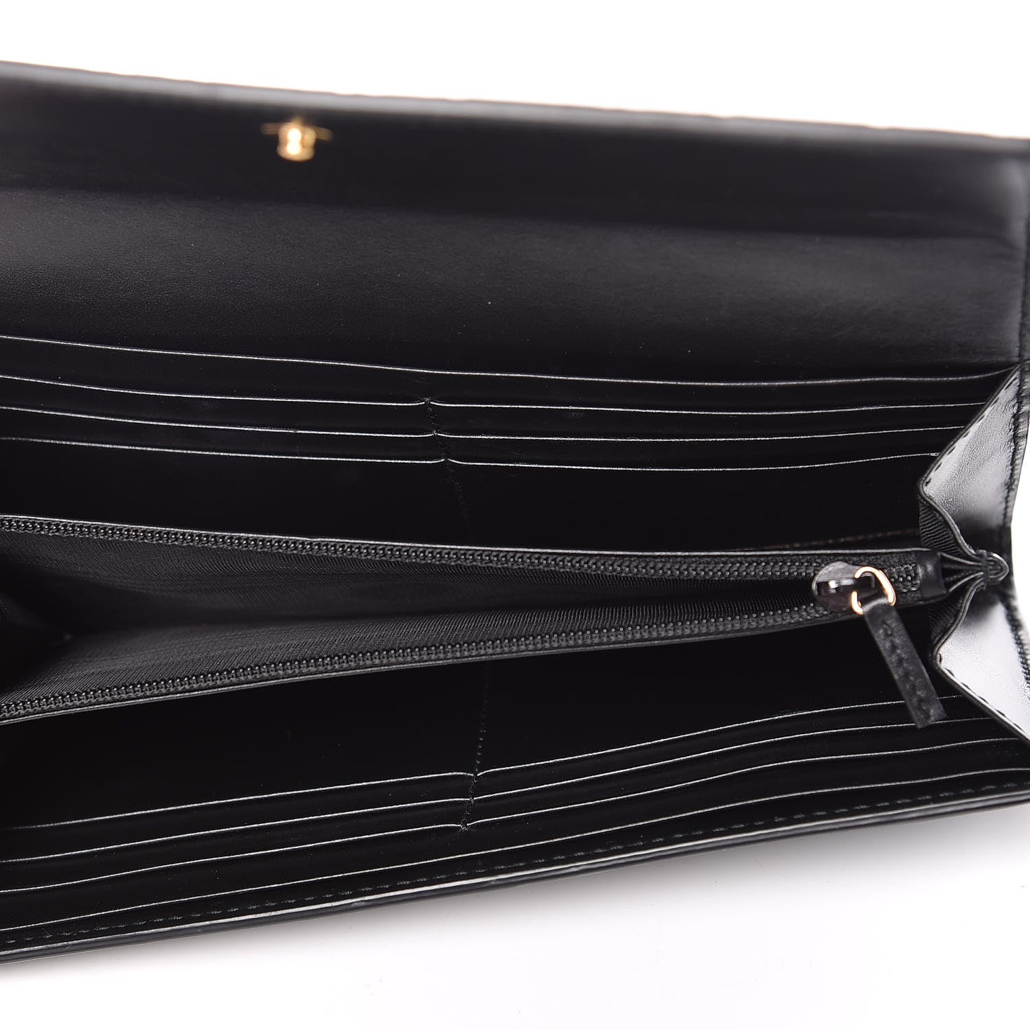 Gucci Guccissima Continental Flap Wallet Black 5 of 9