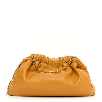 Mansur Gavriel Lambskin Mini Cloud Chain Clutch Ochre 1 of 10