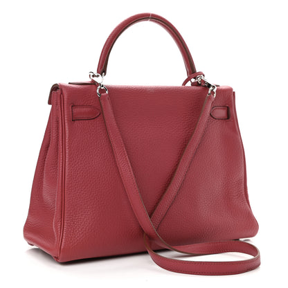 Hermes Togo Kelly Retourne 32 Rubis 2 of 11