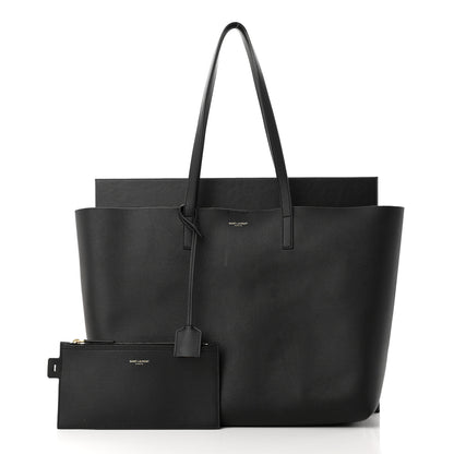 Saint Laurent Calfskin Large Shopping Tote Black 16 of 16