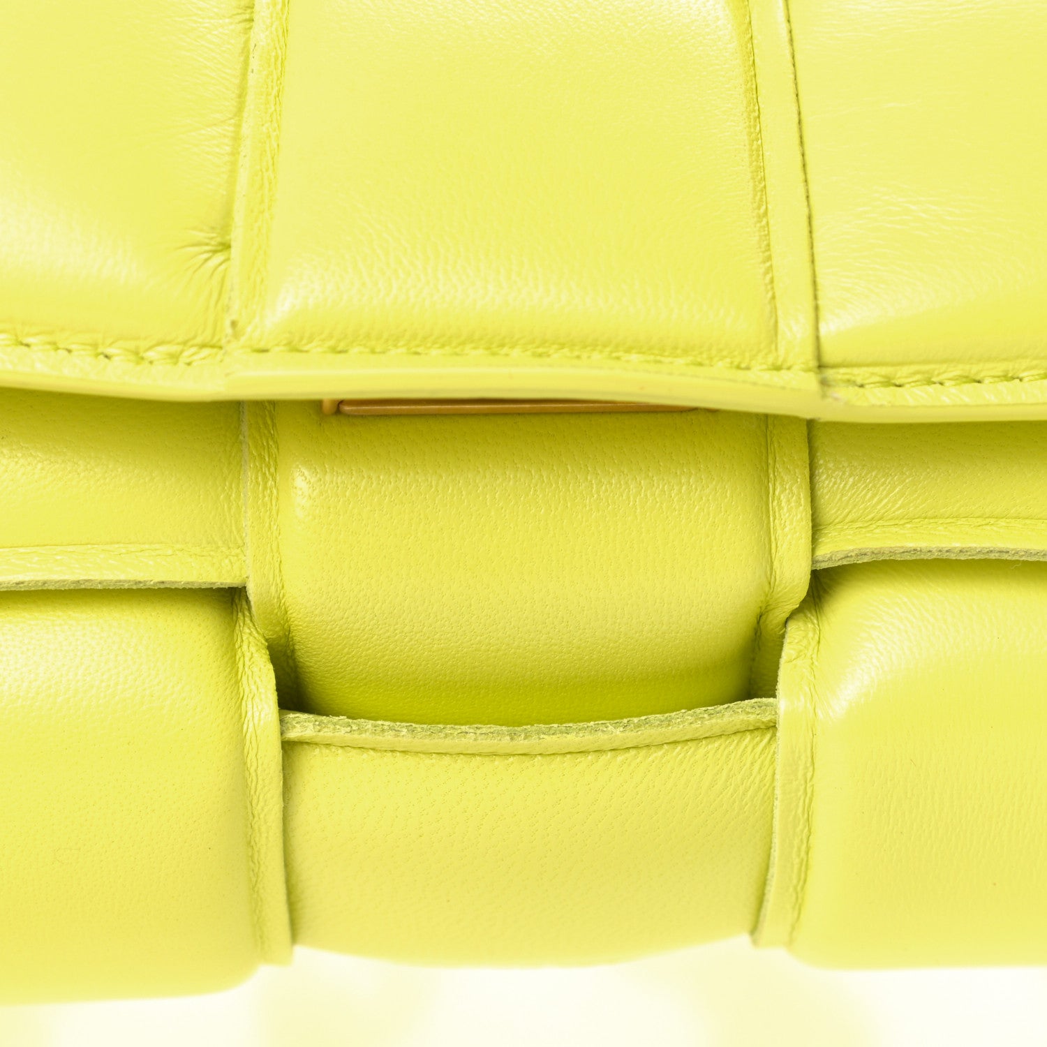 Bottega Veneta Lambskin Maxi Intreccio Padded Chain Cassette Crossbody Bag Seagrass 10 of 10