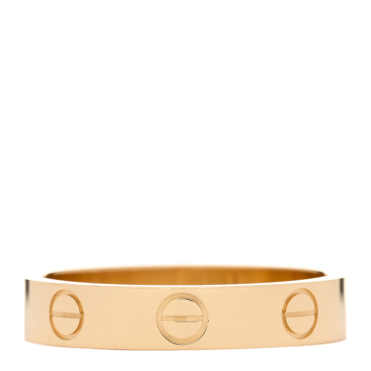 18K Yellow Gold 3.5mm LOVE Wedding Band Ring 52 6