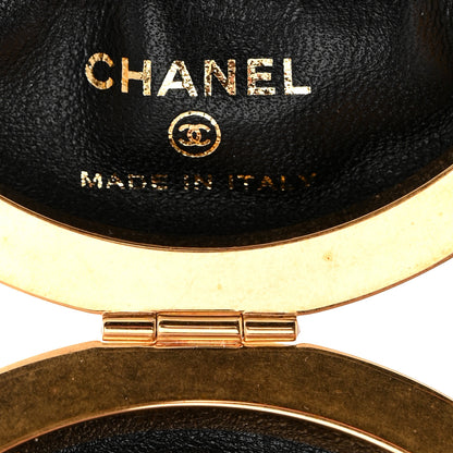 Chanel Lambskin Quilted Sphere Minaudiere Chain Clutch Black 6 of 10