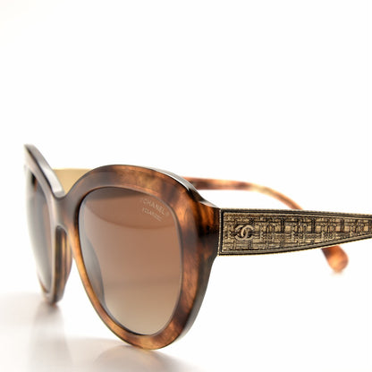 Chanel Butterfly Signature Polarized Sunglasses 5346 Light Brown 5 of 9