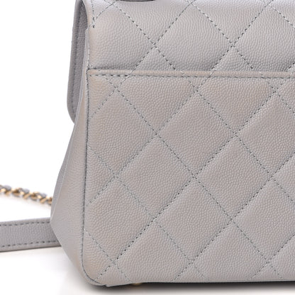 Chanel Caviar Quilted Small Business Affinity Flap Grey 11 of 14