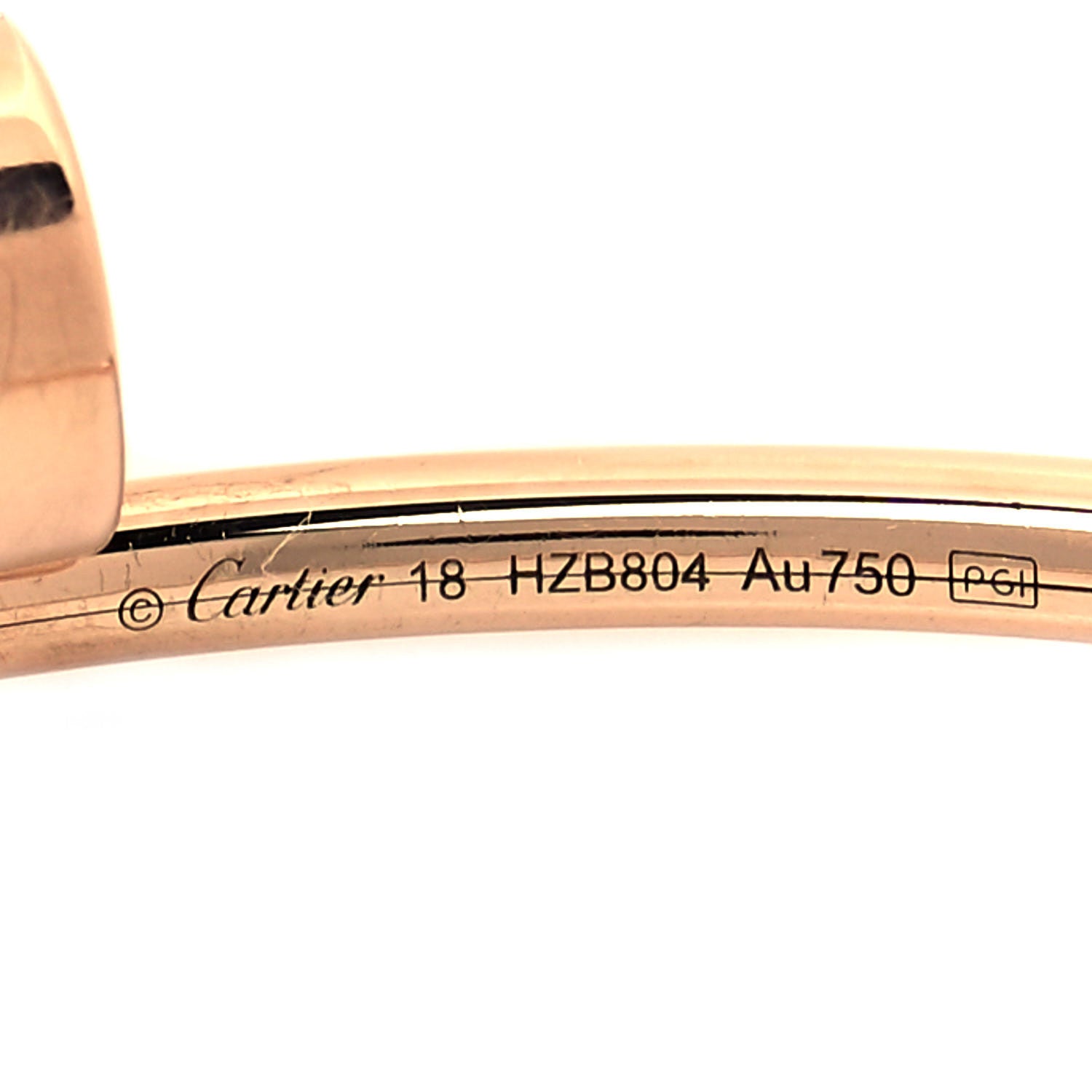 Cartier 18K Pink Gold Small Juste Un Clou Bracelet 18 4 of 5