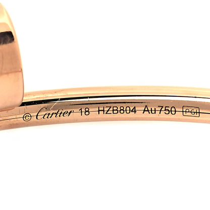 Cartier 18K Pink Gold Small Juste Un Clou Bracelet 18 4 of 5