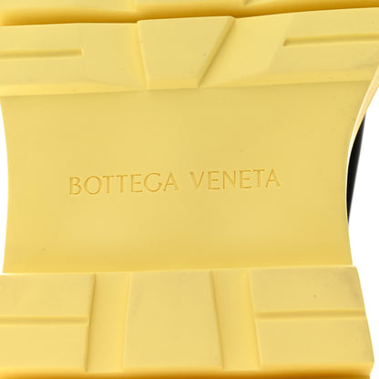Bottega Veneta Calfskin The Tire Chelsea Boots 39.5 Black Yellow 7 of 7