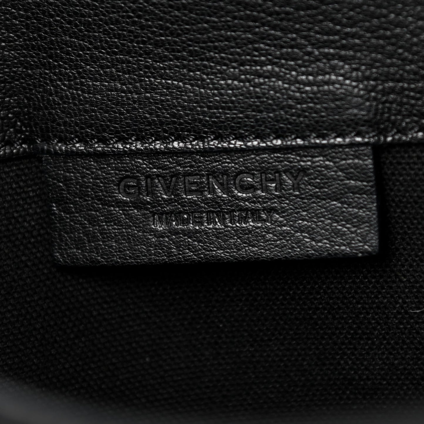 Sugar Goatskin Medium Antigona Envelope Clutch Black