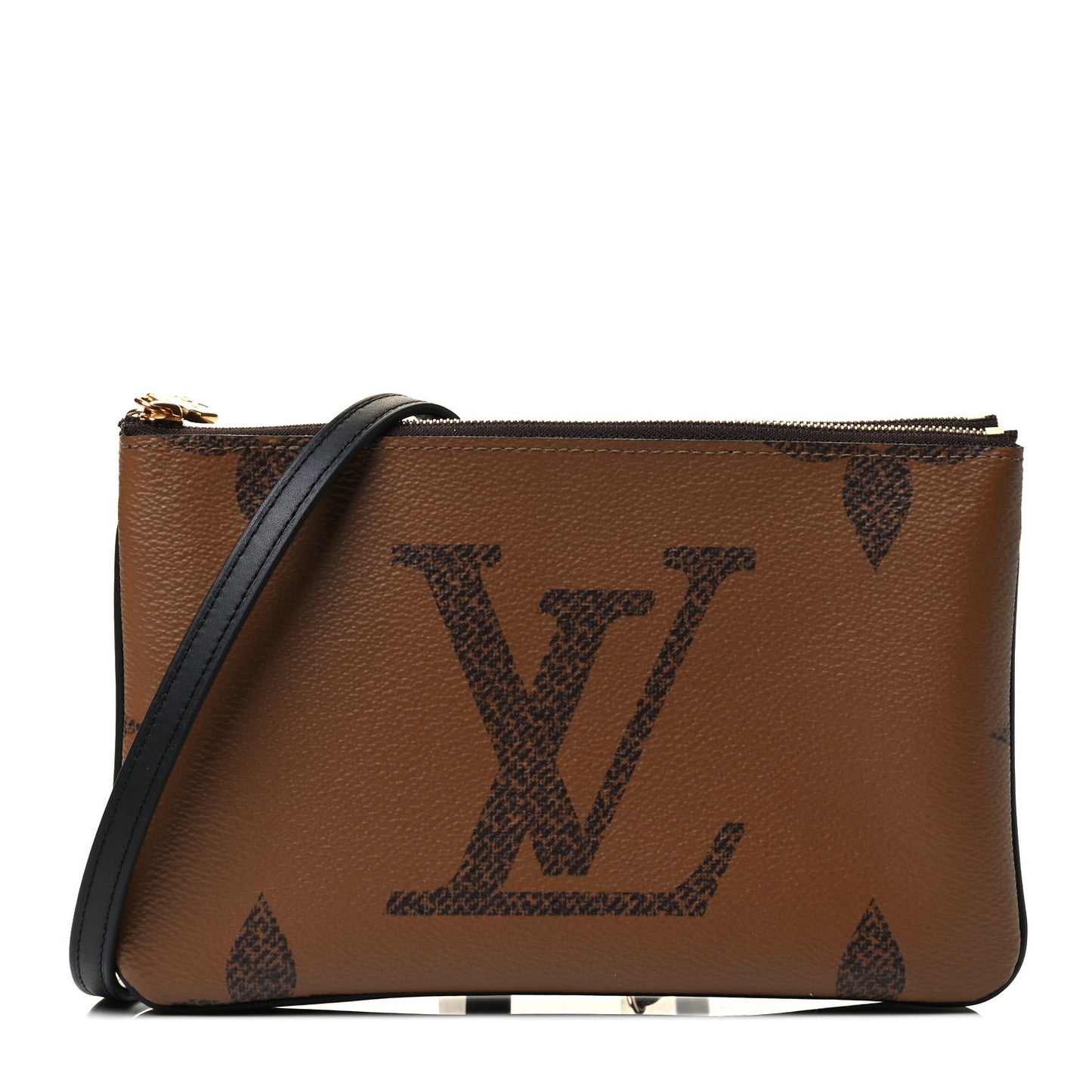 Reverse Monogram Giant Double Zip Pochette