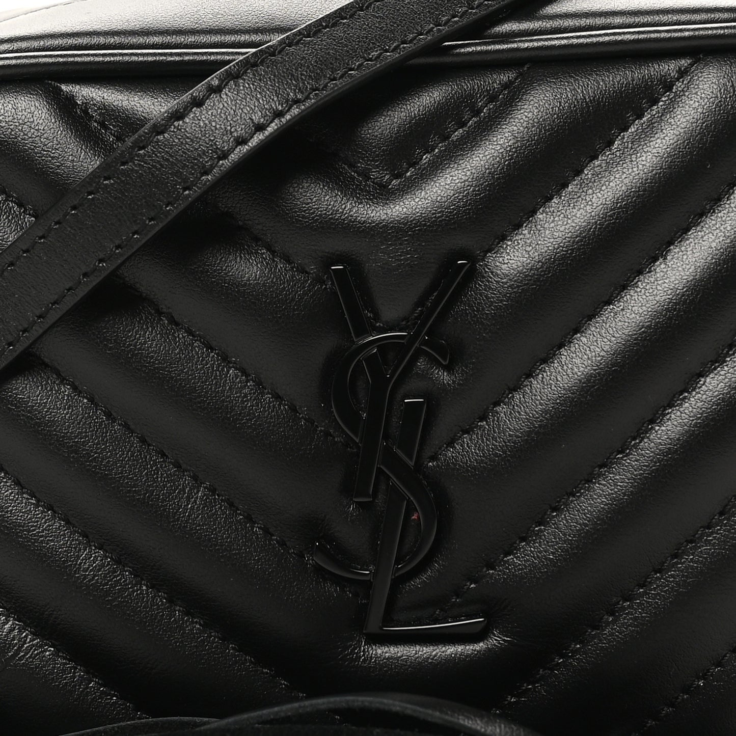 Calfskin Matelasse Monogram Lou Belt Bag Black