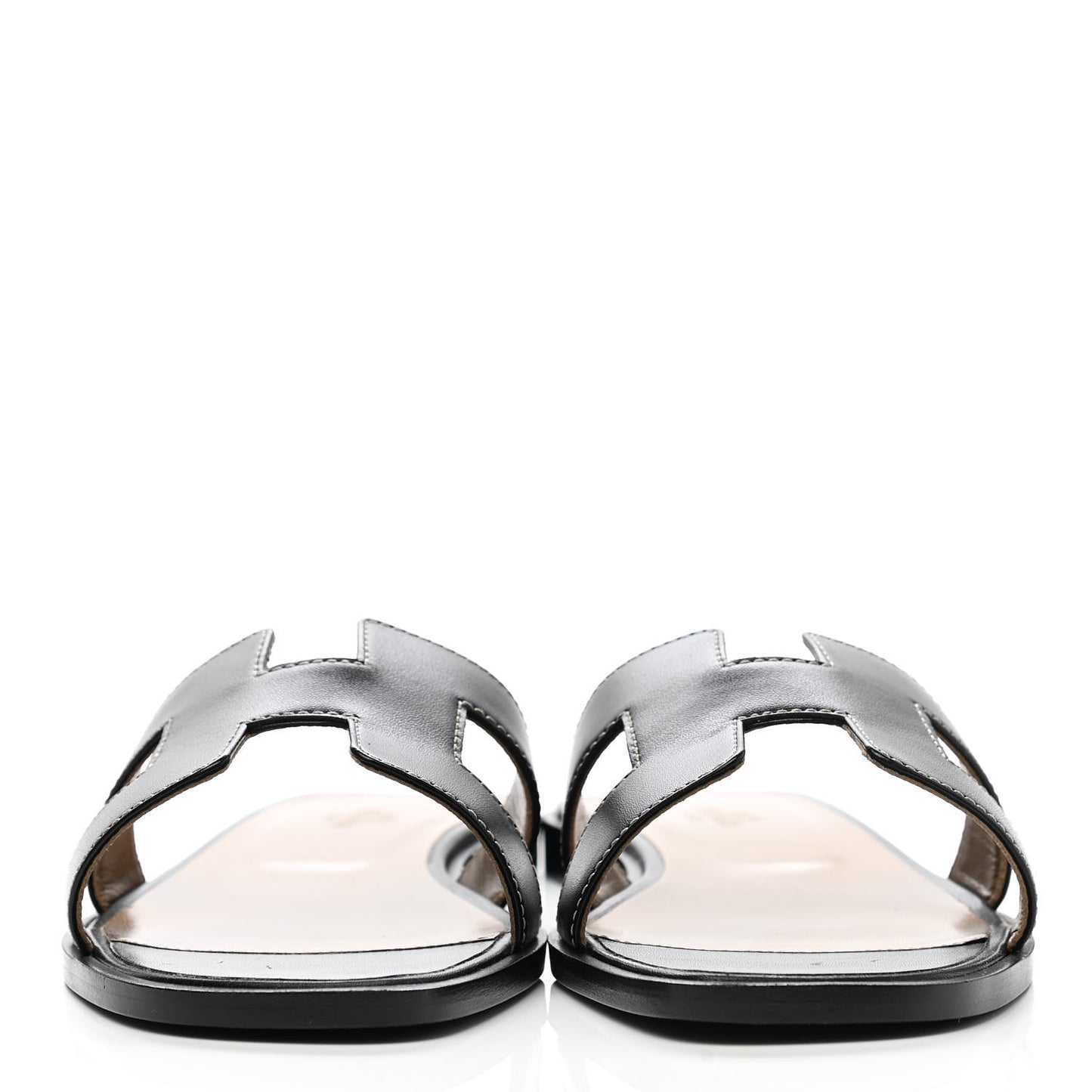 Box Calfskin Oran Sandals 37 Black