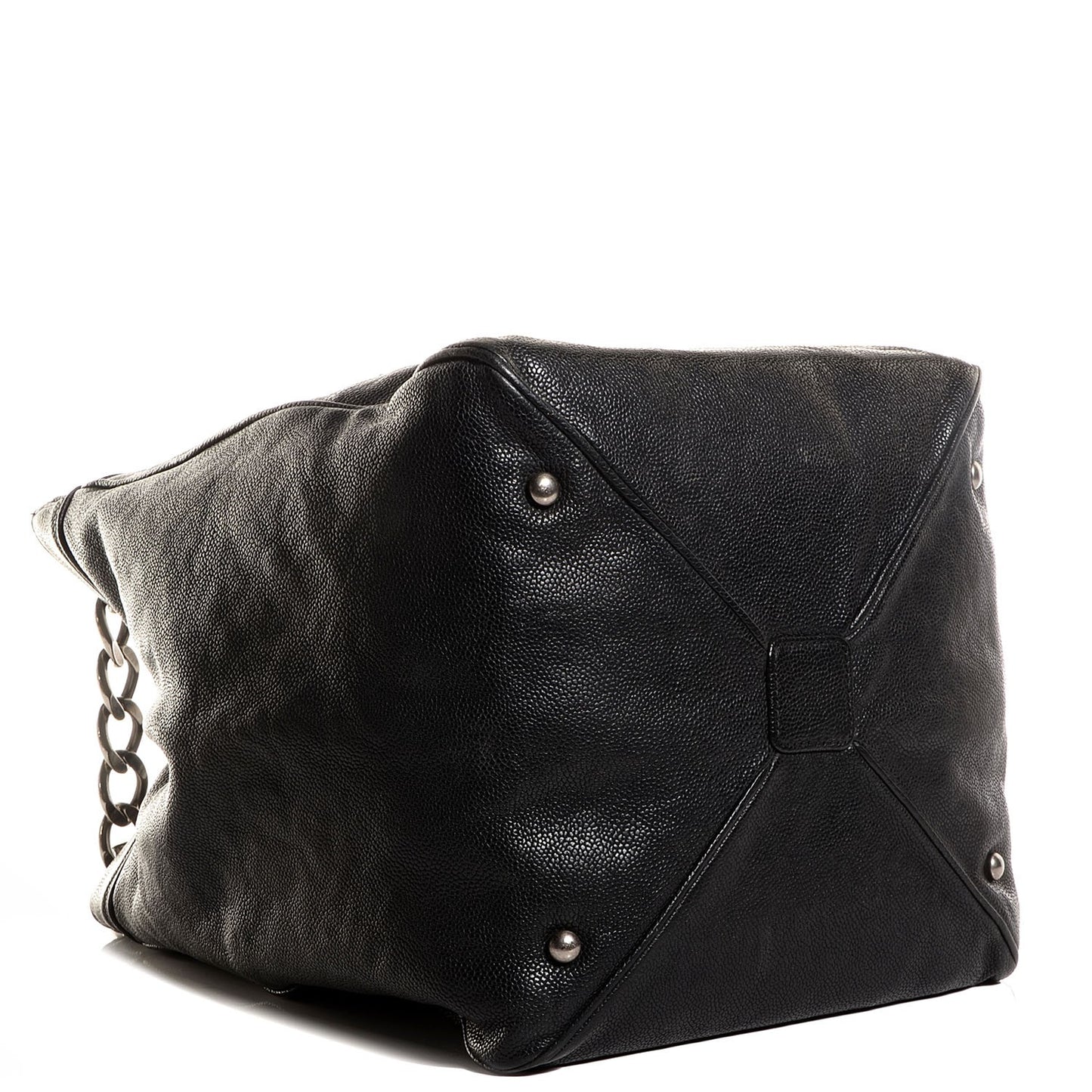 Distressed Caviar Outdoor Ligne Tote Black