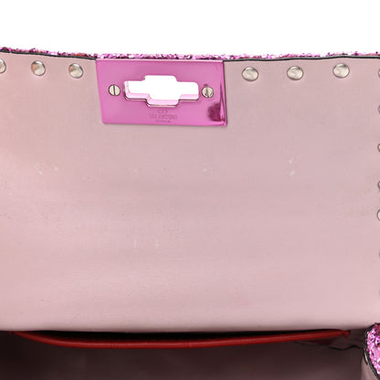 Valentino Garavani Glitter Mini Rockstud Spike Shoulder Bag Water Lilac 13 of 13