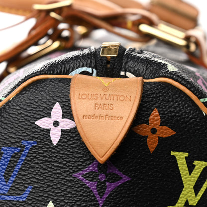 Louis Vuitton Monogram Multicolor Keepall 45 Black 6 of 18