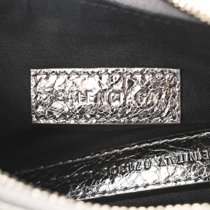 Balenciaga Metallic Agneau Arena Le Cagole Shoulder Bag XS Silver 6 of 11