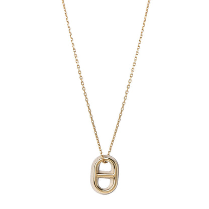 Hermes Swift O'Maillon Pendant Necklace Nata 1 of 8