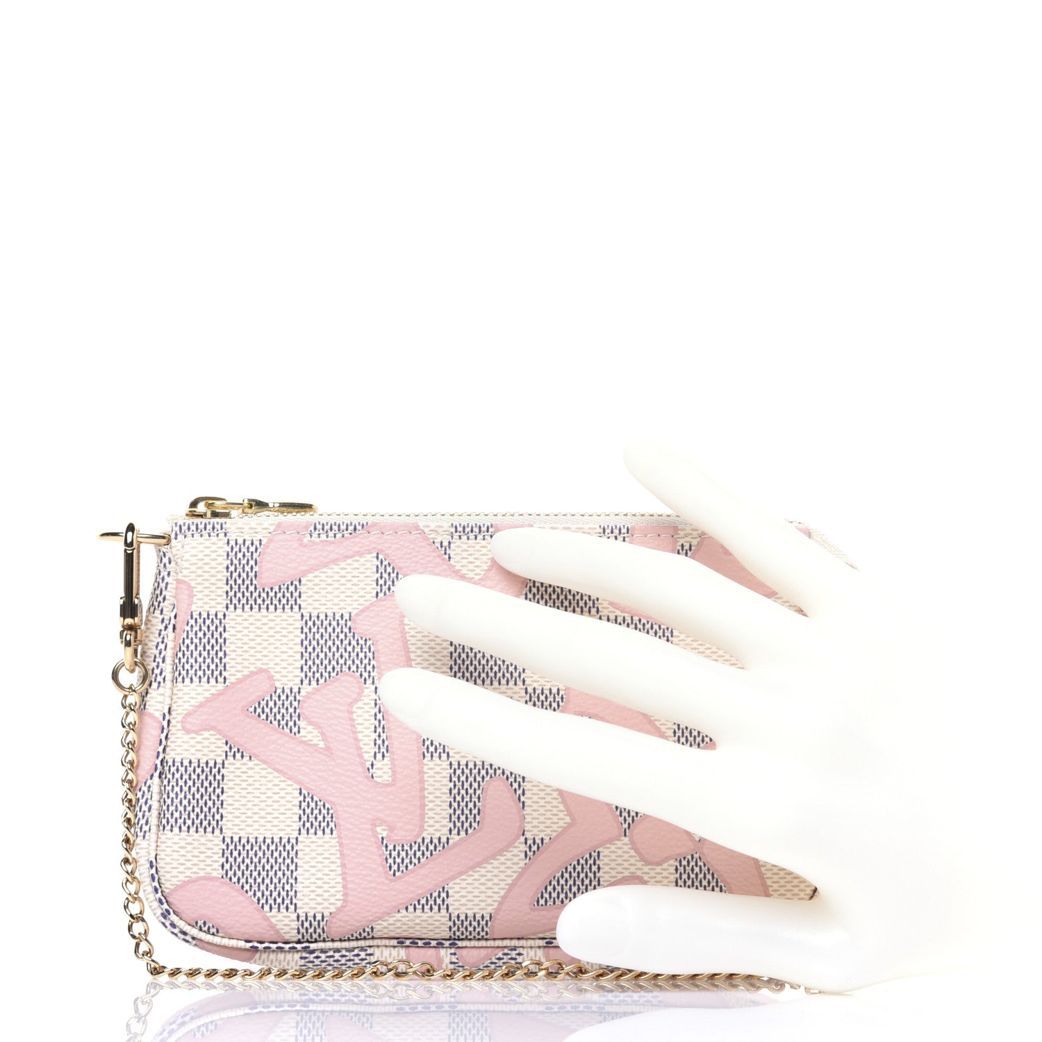 Louis Vuitton Damier Azur Tahitienne Mini Pochette Accessories 2 of 10