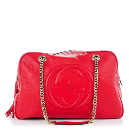 Gucci Cellarius Calfskin Medium Soho Bowler Tabasco 1 of 7