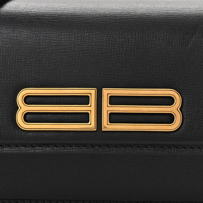 Balenciaga Calfskin Stripe Embossed Gossip Chain Bag XS Black 7 of 10