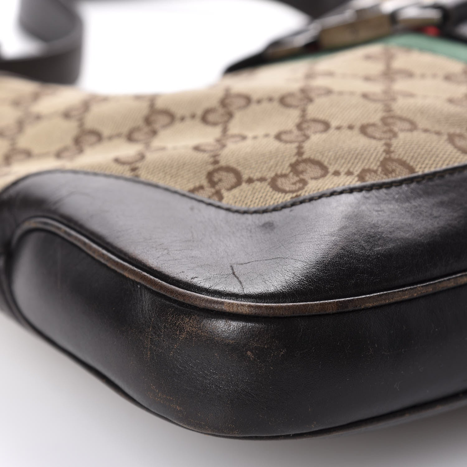 Gucci Monogram Web Jackie O Hobo Dark Brown 6 of 14